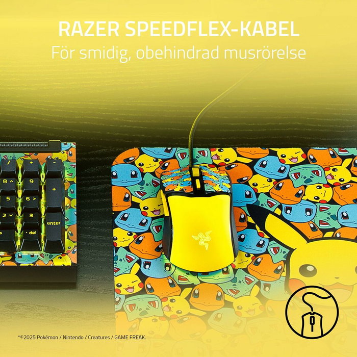 Razer Cobra Pokémon Kanto Starters Ed. Negro, Amarillo Razer Cobra Pokémon Kanto Starters Ed. Negro, Amarillo