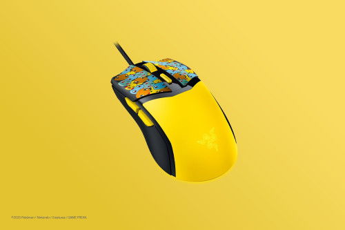 Razer Ratón Cobra Pokemon Kanto Starters Edit. RZ01-04650400-R3M1 Óptico Inalámbrico 8500 DPI Mano Derecha 6 Botones PTFE Negro Amarillo Iluminación RGB
