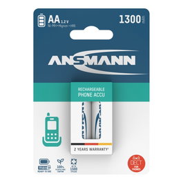 Ansmann maxE NiMH Pilas Mignon AA 1300 mAh para DECT