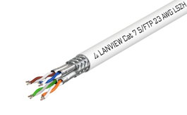Lanview Cable Cat7 S-FTP 4x2xAWG23 LSZH Blanco 500m