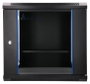 Extralink LITE 9U 530X400 Gabinete de Montaje en Pared Negro con Estante