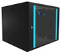 Extralink LITE 9U 530X400 Gabinete de Montaje en Pared Negro con Estante