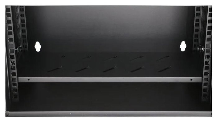 Extralink LITE 9U 530X400 Gabinete de Montaje en Pared Negro con Estante