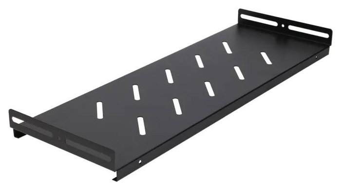 Extralink LITE 9U 530X400 Gabinete de Montaje en Pared Negro con Estante