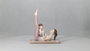 DKD Home Decor Figura Resina Mama Yoga Rosa