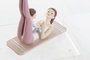 DKD Home Decor Figura Resina Mama Yoga Rosa