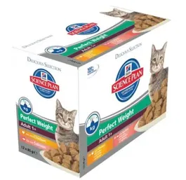 Hill's HSP Feline Perfect Weight Pienso para Gatos Sabor Pollo y Salmón en Caja 12x85 gr