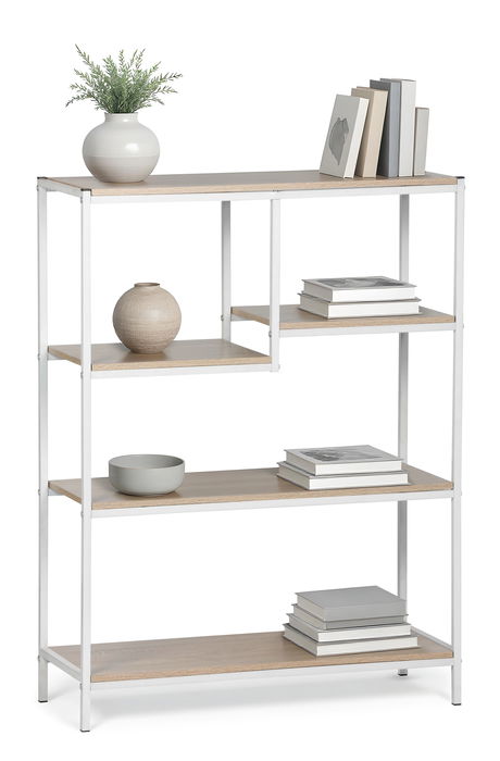 Inde Estanteria Multiusos Madera-Metal 75x30x100 cm