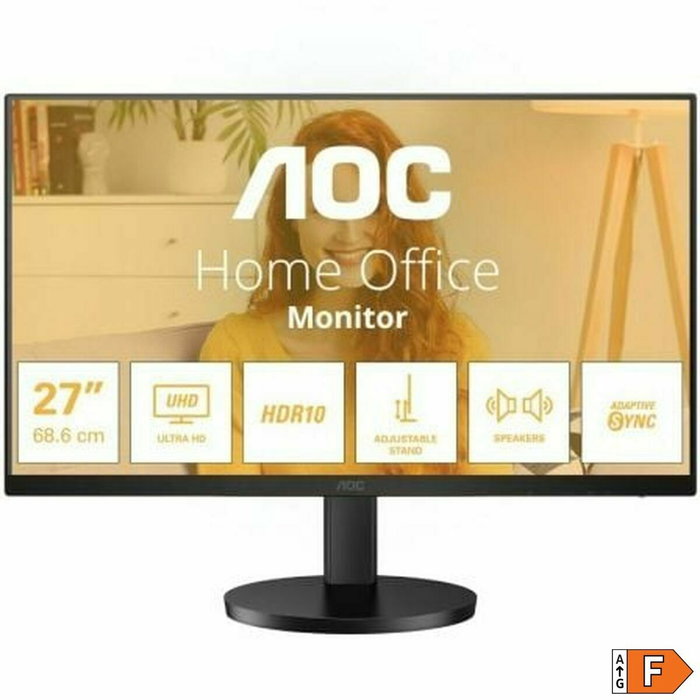 AOC U27B3AF Monitor 4K UHD de 27 pulgadas IPS con Altavoces, Negro