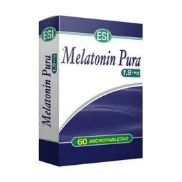 Esi Melatonina Pura 1,9 mg 60 comprimidos - Complemento alimenticio para el sueño y jet lag
