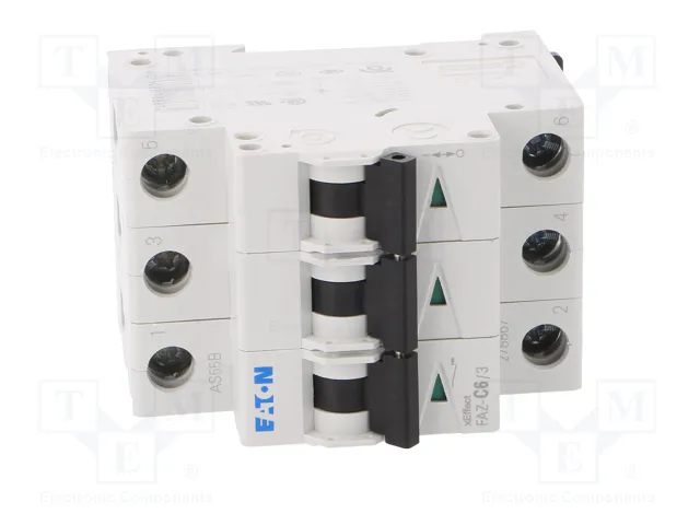 EATON ELECTRIC FAZ-C6/3 Interruptor magnetotérmico 6A 3 polos 15kA