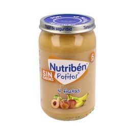 NUTRIBEN Potito 4 Frutas +6 Meses 235g