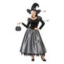 Otros Disfraz de Bruja Plateada para Halloween Mujer Adulto Talla XL - Vestido y Sombrero de Punta