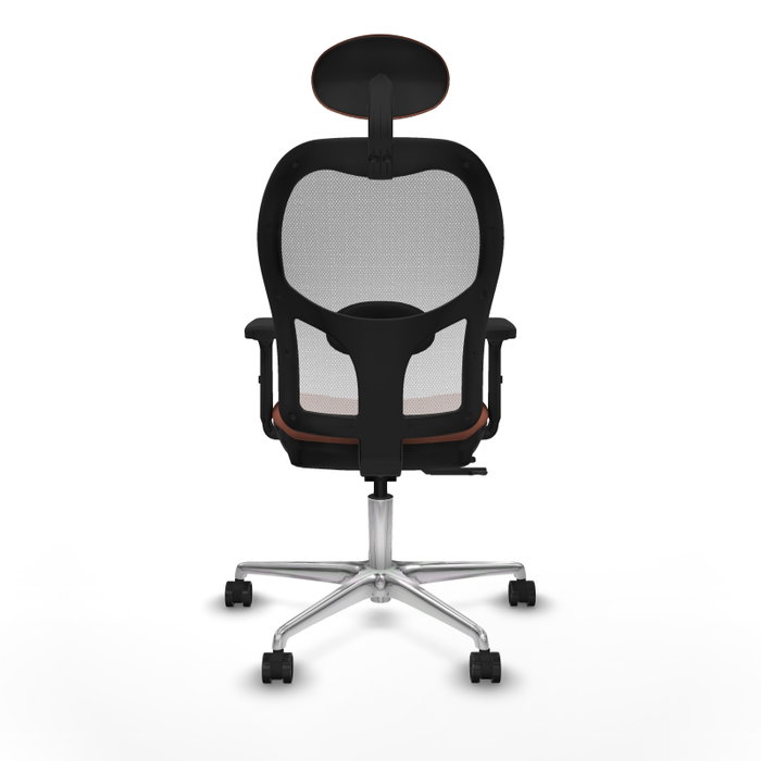 PIQUERAS Y CRESPO Silla de oficina Jorquera con mecanismo Sincro/Traslack, Marrón y Blanco PIQUERAS Y CRESPO Silla de oficina Jorquera con mecanismo Sincro/Traslack, Marrón y Blanco