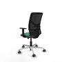 PIQUERAS Y CRESPO Silla de oficina Motilla con mecanismo Sincro/Traslack Verde esmeralda