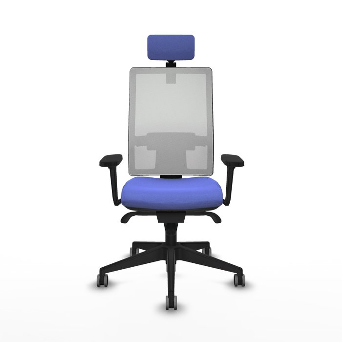 PIQUERAS Y CRESPO Silla de oficina Horna con mecanismo Sincro, Azul claro y Blanco PIQUERAS Y CRESPO Silla de oficina Horna con mecanismo Sincro, Azul claro y Blanco