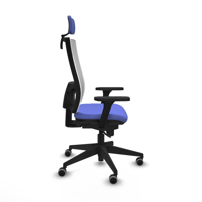 PIQUERAS Y CRESPO Silla de oficina Horna con mecanismo Sincro, Azul claro y Blanco PIQUERAS Y CRESPO Silla de oficina Horna con mecanismo Sincro, Azul claro y Blanco