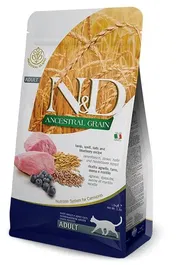 Farmina N&D Cat Ancestral Cordero Alimento Completo para Gatos Adultos Sabor Cordero Bajo en Cereales 1,5 kg