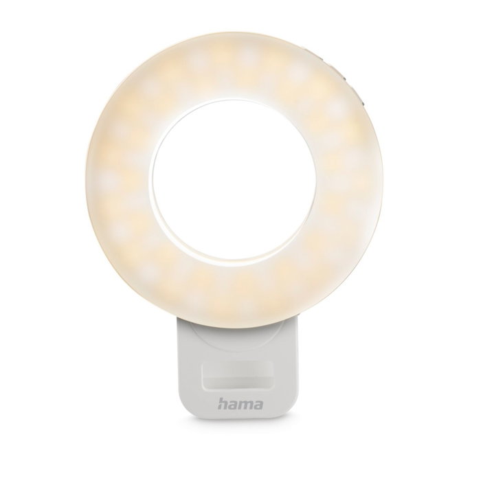 Hama LED-Ring Light ToGo Blanca
