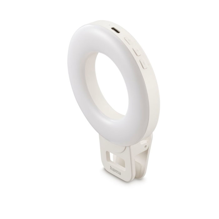 Hama LED-Ring Light ToGo Blanca
