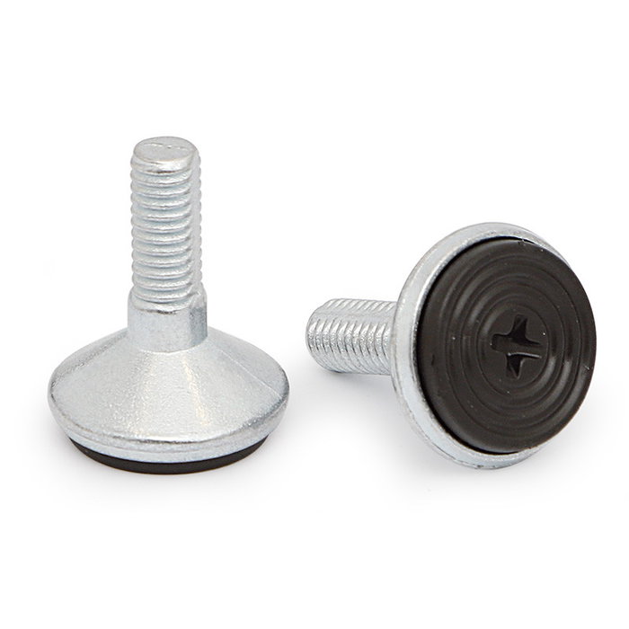 HERRAJES ALK Pie Nivelador Regulable Ø25 H31 M8 Zincado HERRAJES ALK Pie Nivelador Regulable Ø25 H31 M8 Zincado