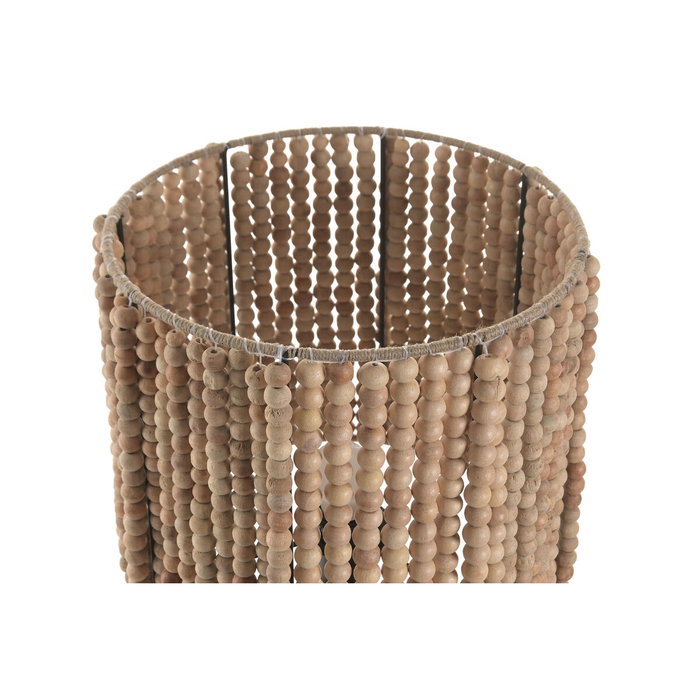 DKD Home Decor Lámpara de Sobremesa Madera y Metal Marrón 28x28x56 cm DKD Home Decor Lámpara de Sobremesa Madera y Metal Marrón 28x28x56 cm