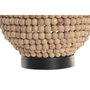 DKD Home Decor Lámpara de Sobremesa Madera y Metal Marrón 28x28x56 cm