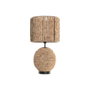 DKD Home Decor Lámpara de Sobremesa Madera y Metal Marrón 28x28x56 cm