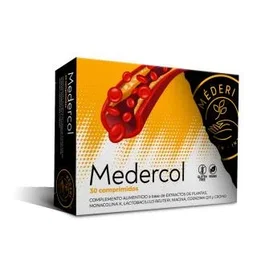 Mederi Nutrición Integrativa Medercol 30 Comprimidos – Suplemento con Monacolina K para Mantener Niveles Normales de Colesterol, Coenzima Q10, Cromo y Probióticos