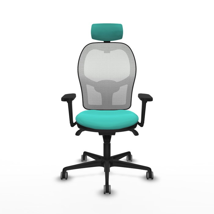 PIQUERAS Y CRESPO Silla de oficina Jorquera con mecanismo Sincro, Turquesa y Blanco PIQUERAS Y CRESPO Silla de oficina Jorquera con mecanismo Sincro, Turquesa y Blanco