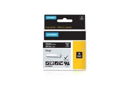 Dymo Cinta de Etiquetas Industrial Rhino ID1-19 Blanco sobre Negro 19mm x 5.5m Dymo Cinta de Etiquetas Industrial Rhino ID1-19 Blanco sobre Negro 19mm x 5.5m