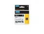 Dymo Cinta de Etiquetas Industrial Rhino ID1-19 Blanco sobre Negro 19mm x 5.5m