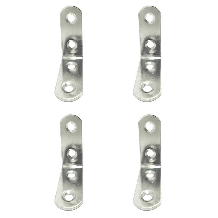Edm Ángulo de refuerzo AN24, 40 x 40 x 16 mm, 4 unidades Edm Ángulo de refuerzo AN24, 40 x 40 x 16 mm, 4 unidades