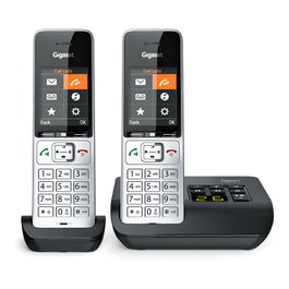 Gigaset COMFORT 500A duo Negro, Plata