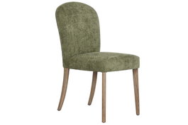 DKD Home Decor Silla de Fresno Tapizada en Poliéster con Acabado Decapé
