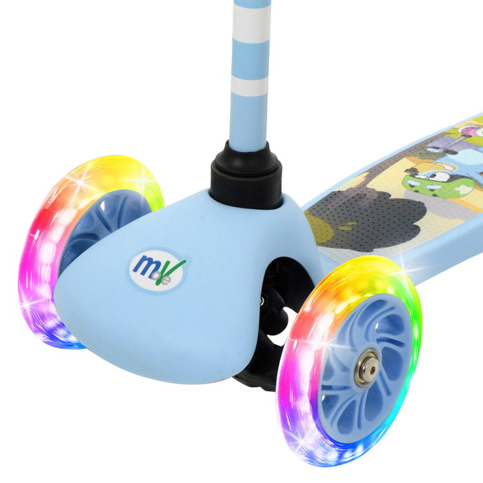 Bluey-Scooter Patinete Inclinable con Luz
