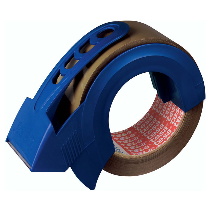 Tesa Strong Hand Dispenser 57424 con cinta de embalaje de 66 m x 50 mm