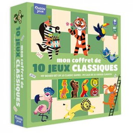 AUZOU EDITIONS, Mi caja de 10 juegos clásicos. Juego de madera - AUZOU EDITIONS