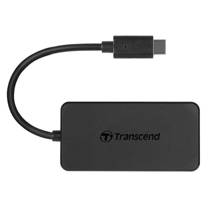 Transcend HUB2C Hub USB 3.1 Type-C de 4 Puertos Negro