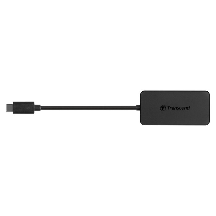 Transcend HUB2C Hub USB 3.1 Type-C de 4 Puertos Negro