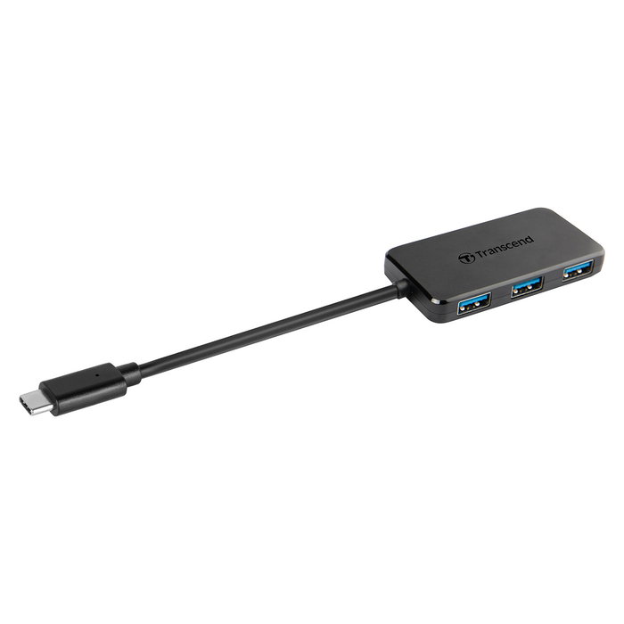 Transcend HUB2C Hub USB 3.1 Type-C de 4 Puertos Negro