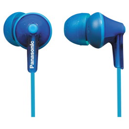Panasonic RP-HJE125E-A Auriculares Intraurales Alámbricos con Conector de 3.5 mm para Música, Frecuencia 10-24000 Hz, 16 Ohm, Color Azul