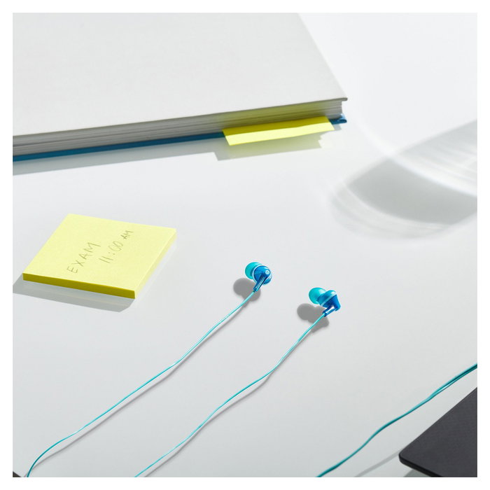 Panasonic RP-HJE125E-A Auriculares Intraurales Alámbricos con Conector de 3.5 mm para Música, Frecuencia 10-24000 Hz, 16 Ohm, Color Azul