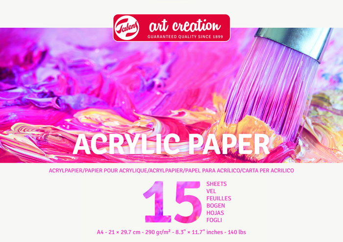 Talens Art Creation Papel para Acrílico A4 290 g 15 Hojas Talens Art Creation Papel para Acrílico A4 290 g 15 Hojas