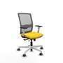 PIQUERAS Y CRESPO Silla de oficina Haches con mecanismo Sincro/Traslack, Amarillo y Gris