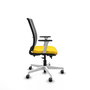 PIQUERAS Y CRESPO Silla de oficina Haches con mecanismo Sincro/Traslack, Amarillo y Gris