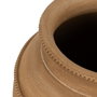 Tinaja Beige Cerámica Decoración 27 X 27 X 37 cm