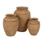 Tinaja Beige Cerámica Decoración 27 X 27 X 37 cm