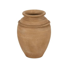 Ixia Tinaja Beige de Cerámica para Decoración 27 x 27 x 37 cm