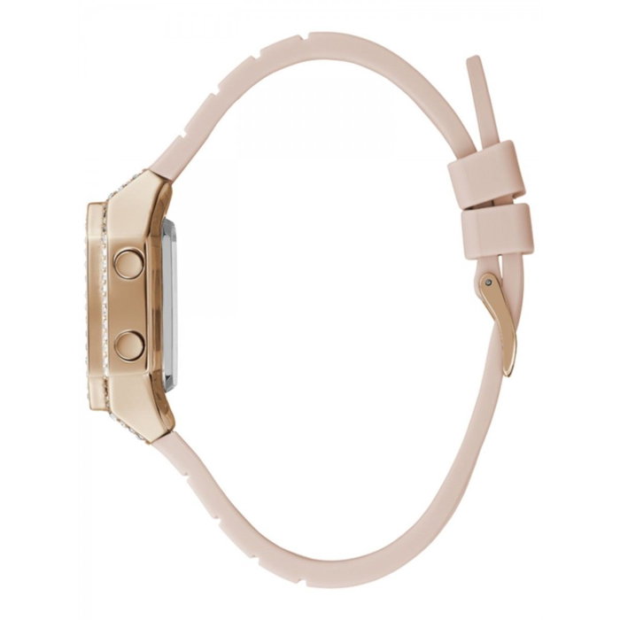 Guess Reloj GW0430L3 con caja dorada y correa rosa Guess Reloj GW0430L3 con caja dorada y correa rosa